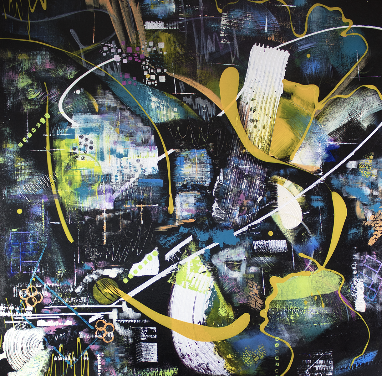 LaRose Sister - Gallery Wrapped Canvas - Acrylic Painting (48x48) or 10 Months Interest Free with Art Money
