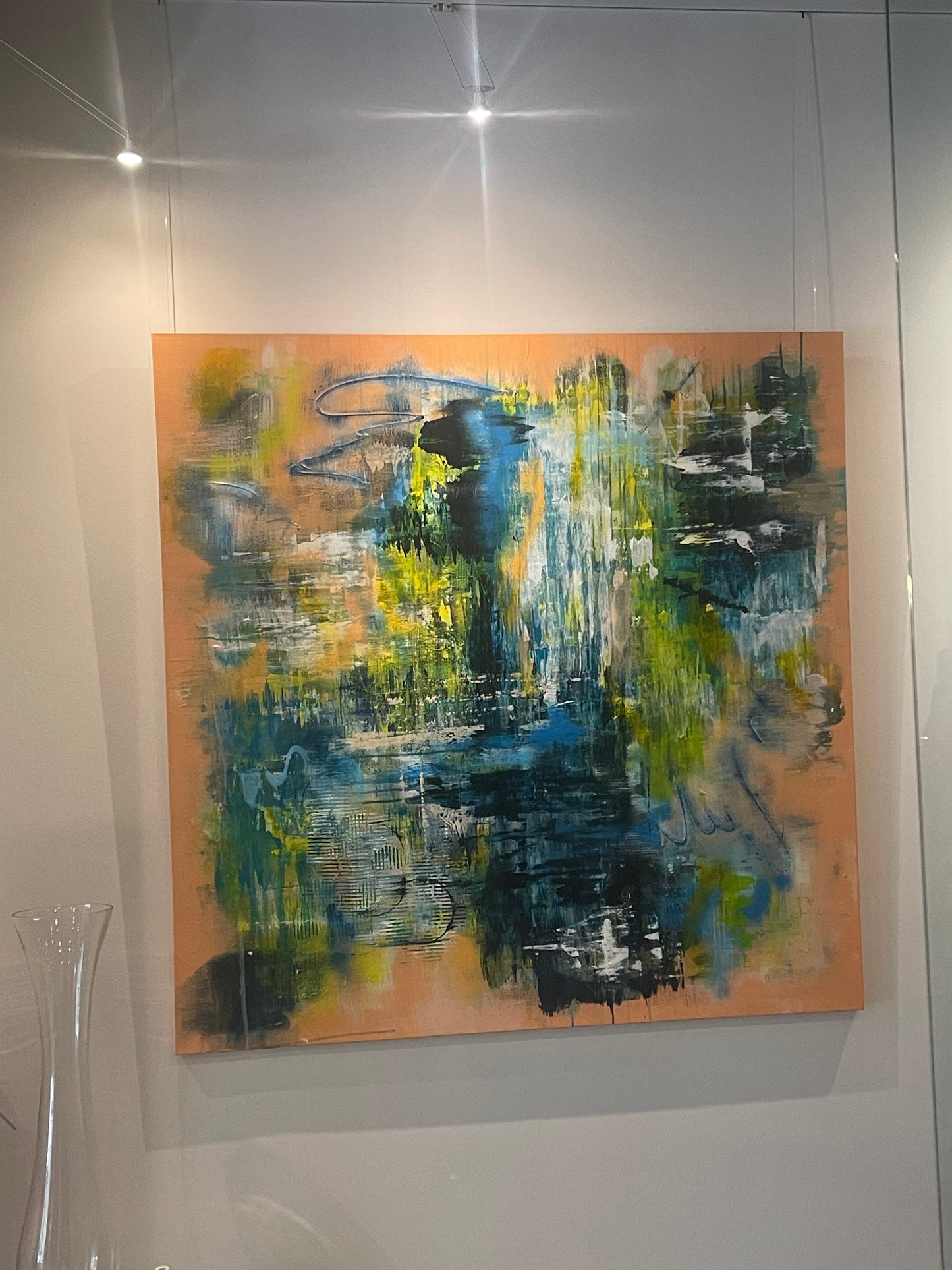 Pretty & Peach #2 (48x48 Gallery Wrapped Canvas) or 10 Months Interest Free with Art Money