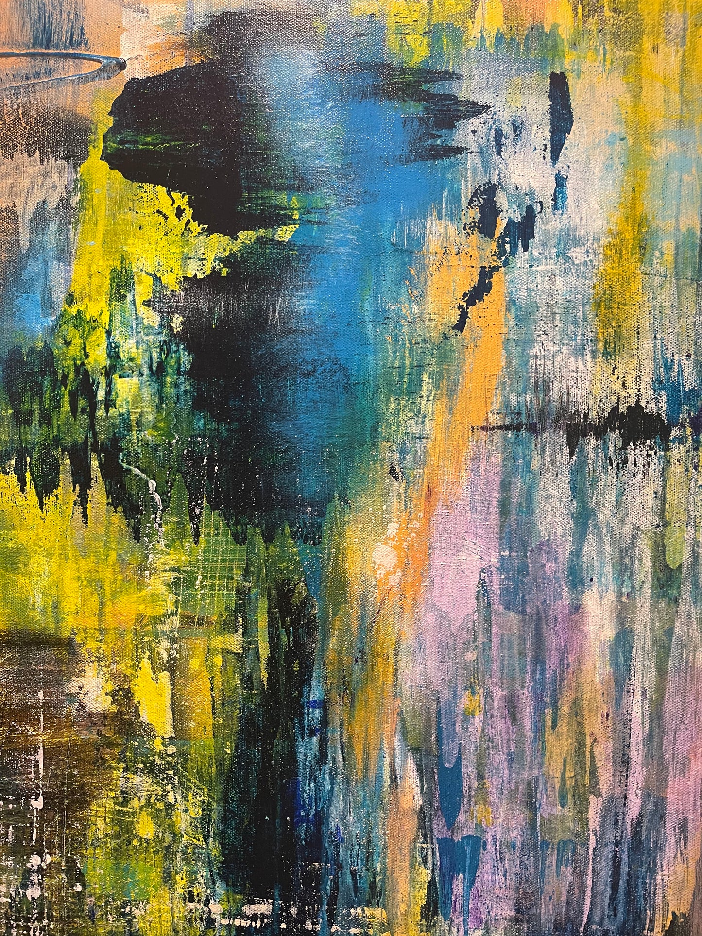 Pretty & Peach #2 (48x48 Gallery Wrapped Canvas) or 10 Months Interest Free with Art Money