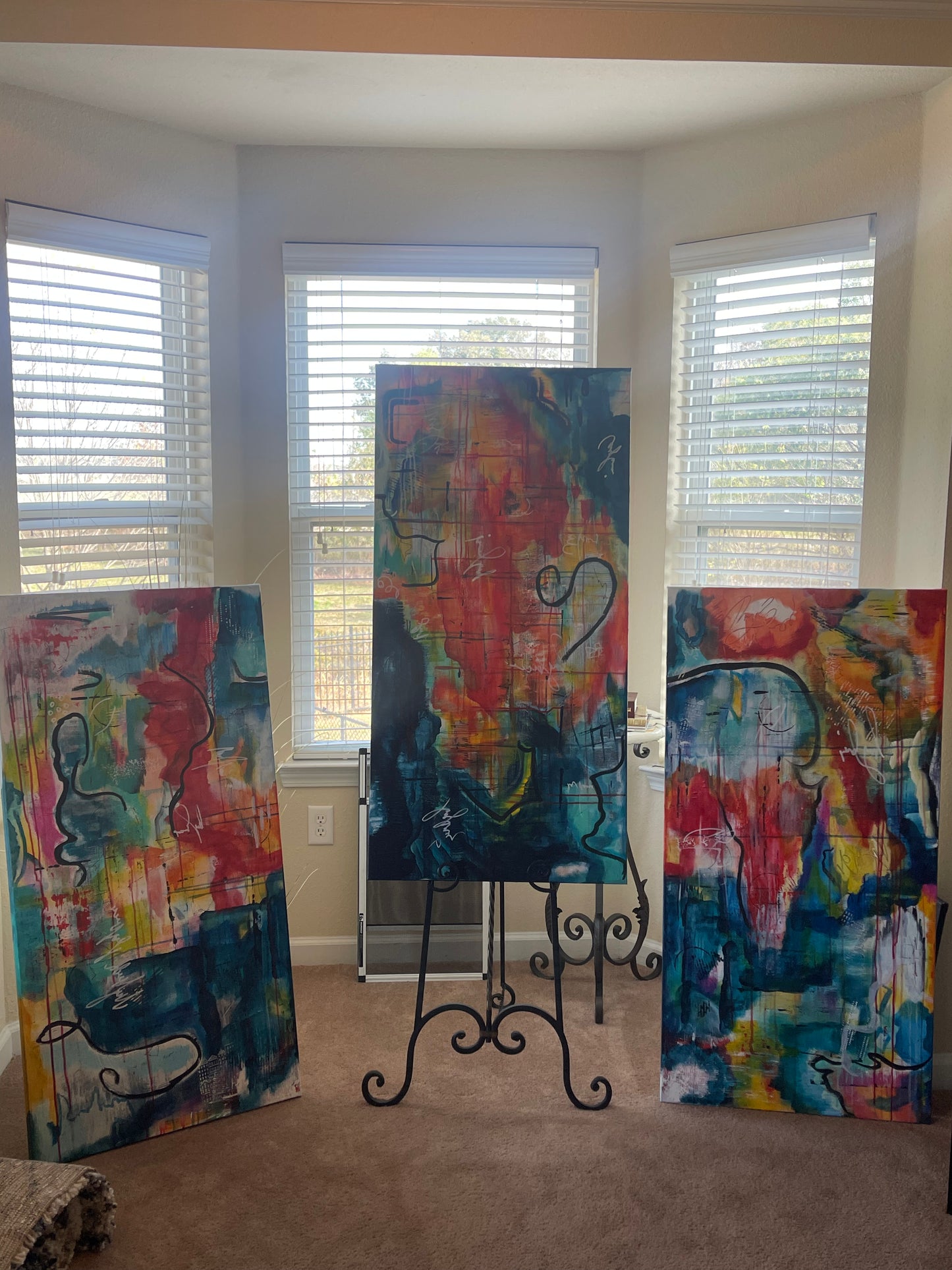 Dala #3 - Swahili for 'To Create (24x48 Gallery Wrapped Canvas) 10 months Interest Free with ArtMoney