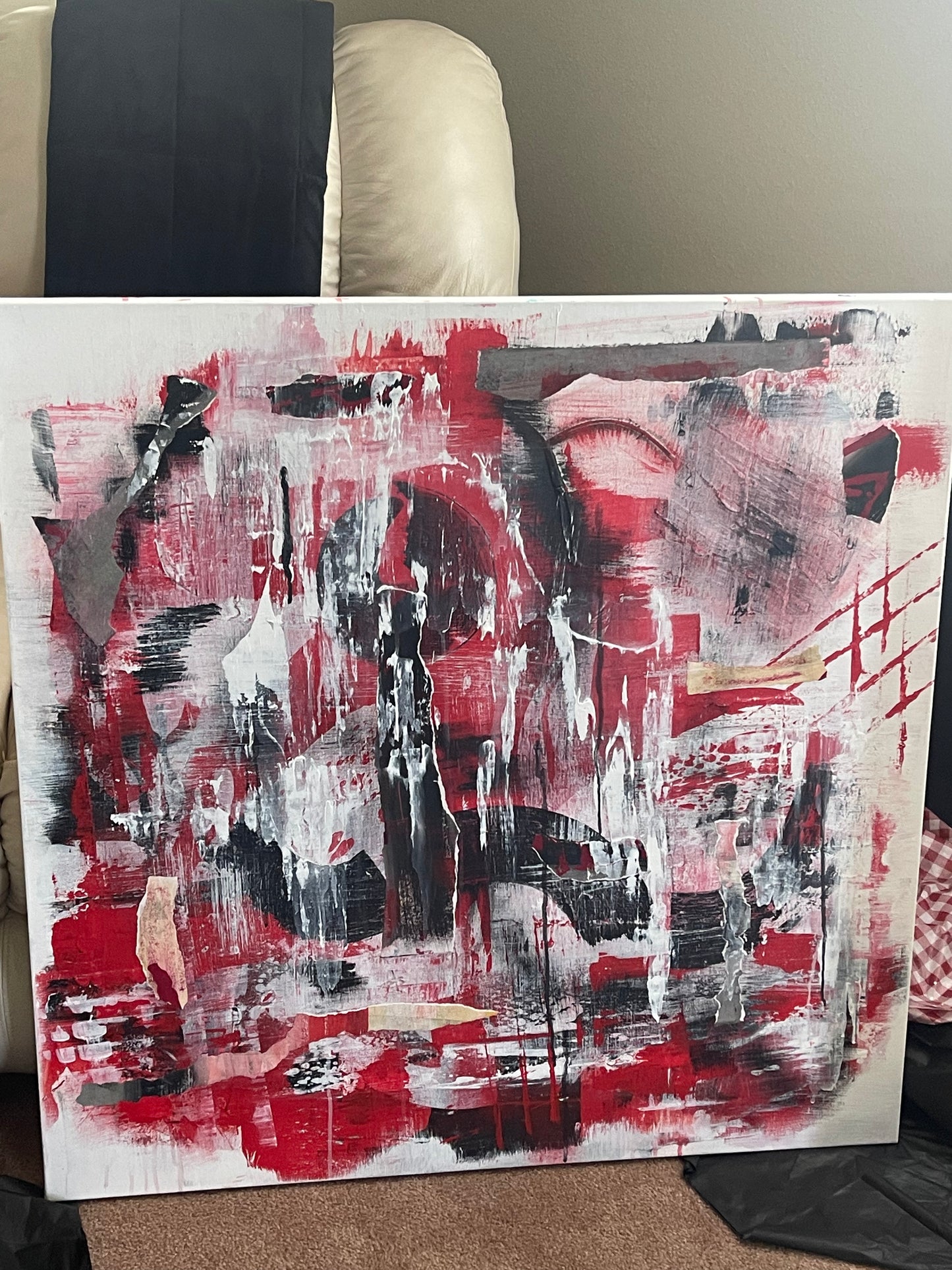 Strawberry Royale (36x36 Gallery Wrapped Canvas) or 10 Months Interest Free with Art Money