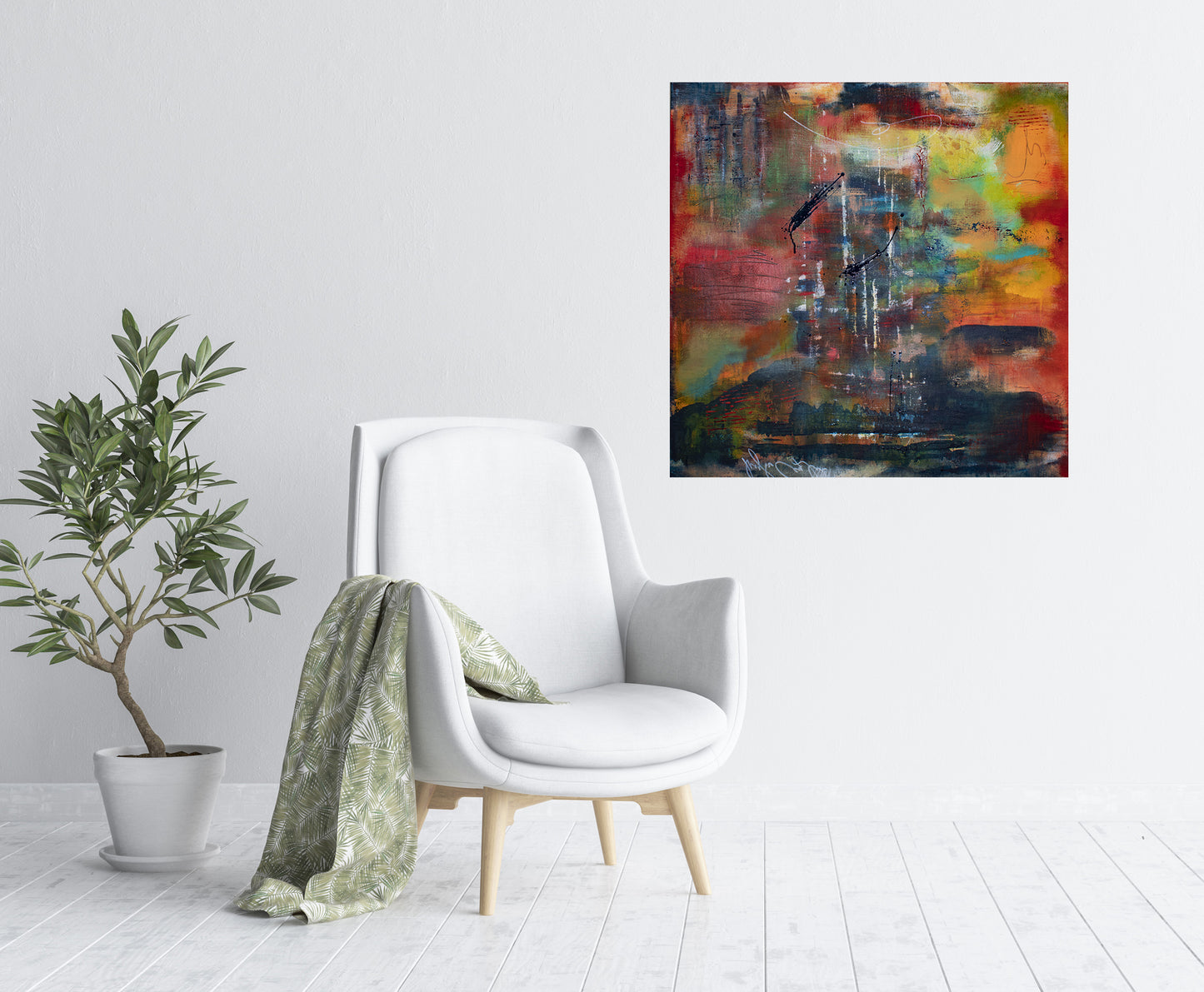 Awakening (36x36 Gallery Wrapped Canvas) - or 10 Months Interest Free with Art Money