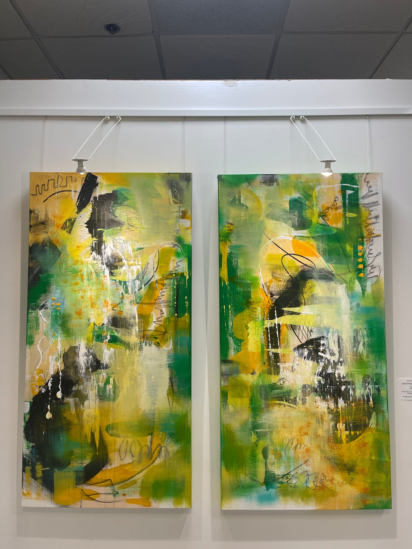 Lime Princes #1 (24 x48 Gallery Wrapped Canvas) or 10 Months Interest Free with Art Money