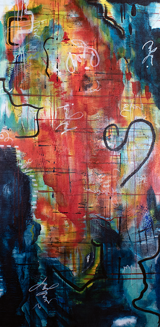 Dala #2 - Swahili for 'To Create.' (24x48 Gallery Wrapped Canvas) 10 months Interest Free with ArtMoney