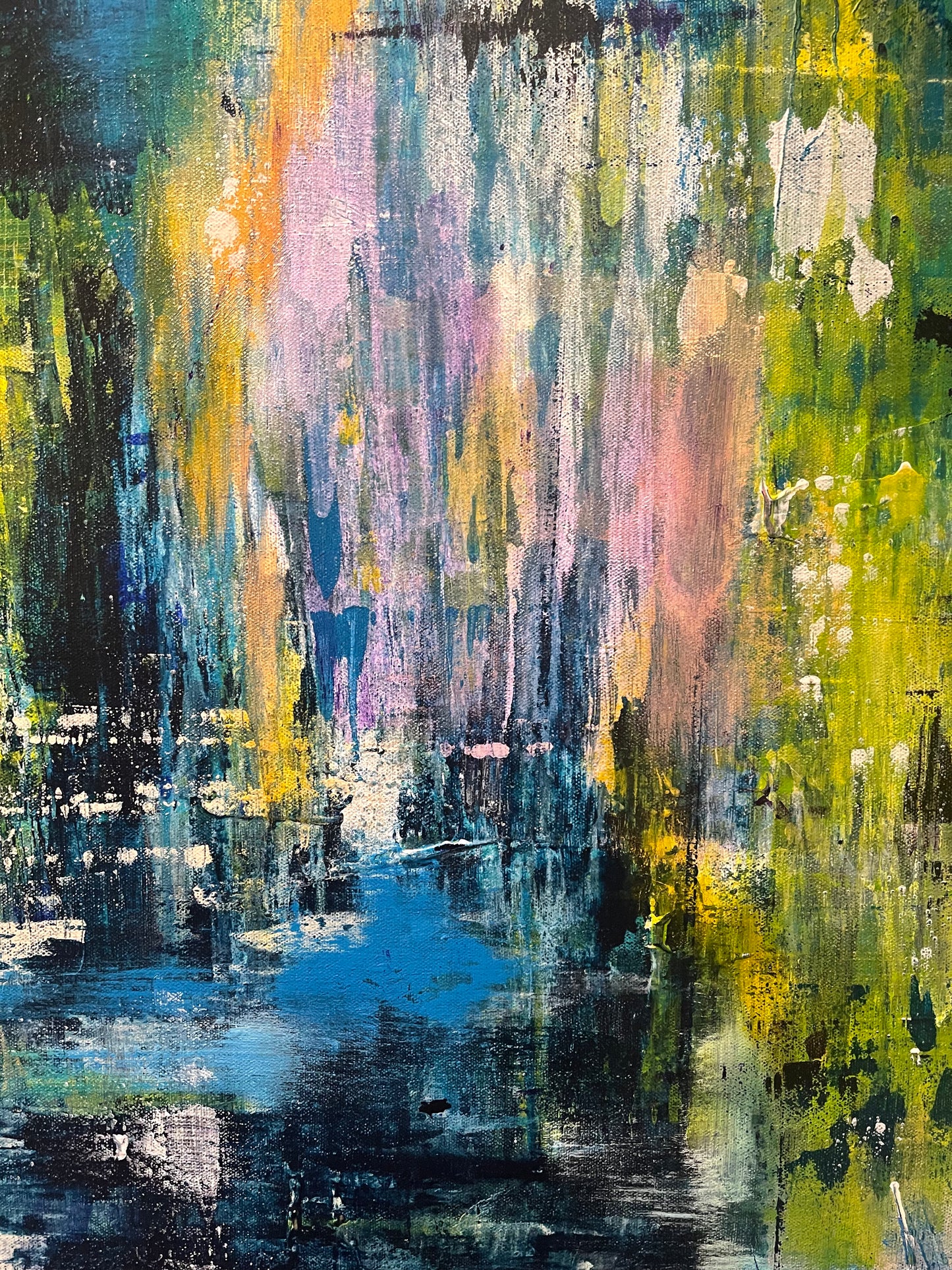 Pretty & Peach #2 (48x48 Gallery Wrapped Canvas) or 10 Months Interest Free with Art Money