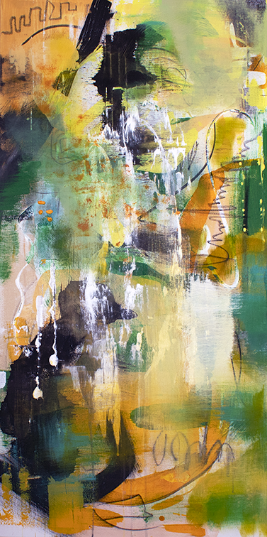 Lime Princes #2 (24x48 Gallery Wrapped Canvas) or 10 Months Interest Free with Art Money
