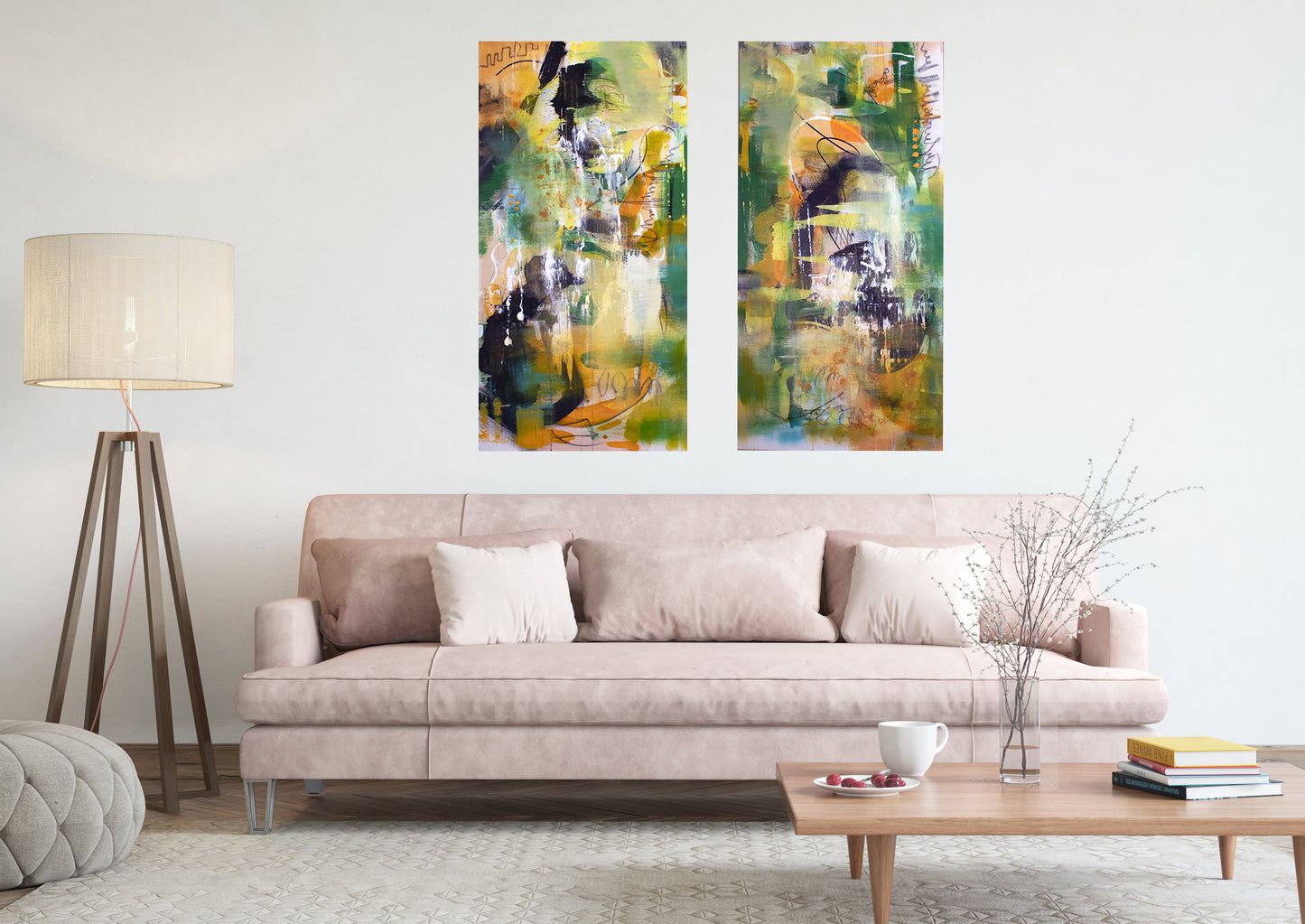 Lime Princes #1 (24 x48 Gallery Wrapped Canvas) or 10 Months Interest Free with Art Money