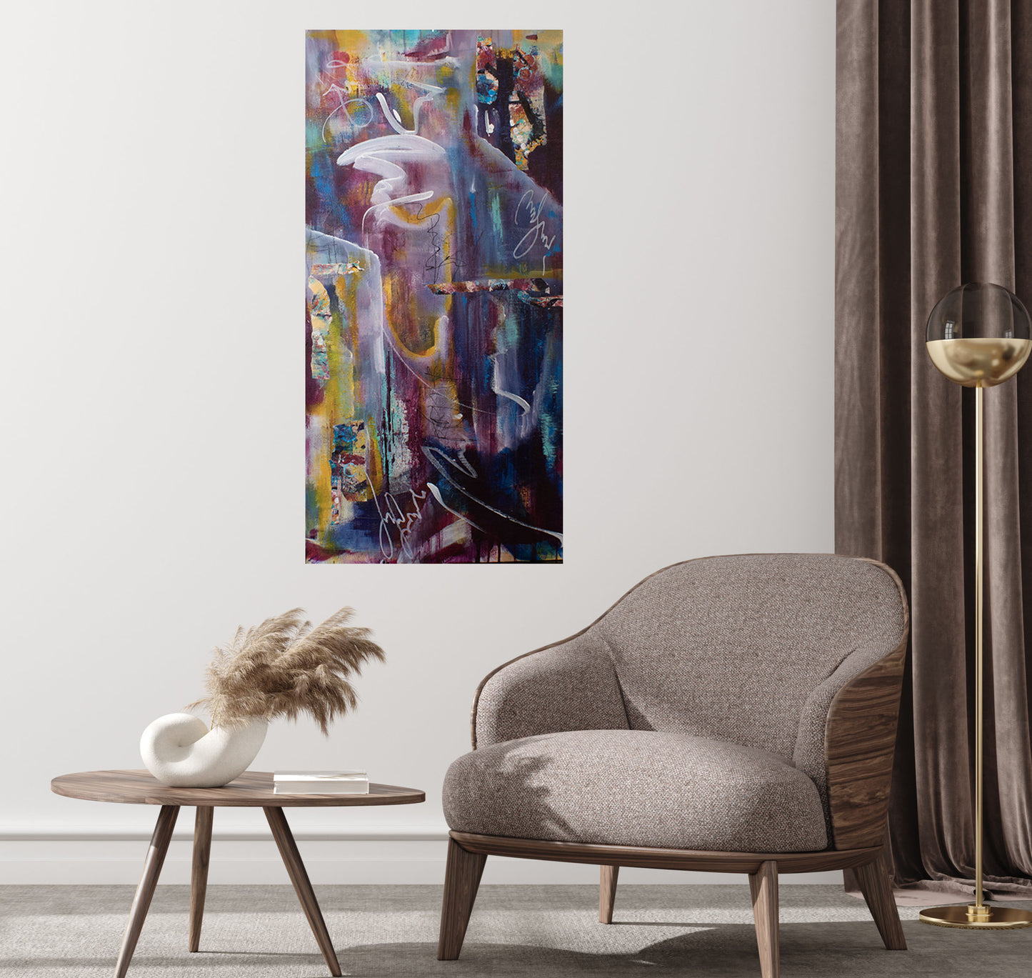 Passion #1 (24x48 Gallery Wrapped Canvas) or 10 Months Interest Free with Art Money