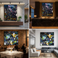LaRose Sister - 48x48 Gallery Wrapped Canvas - Acrylic Painting (48x48)-CL
