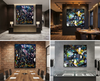 LaRose Sister - 48x48 Gallery Wrapped Canvas - Acrylic Painting (48x48)-CL