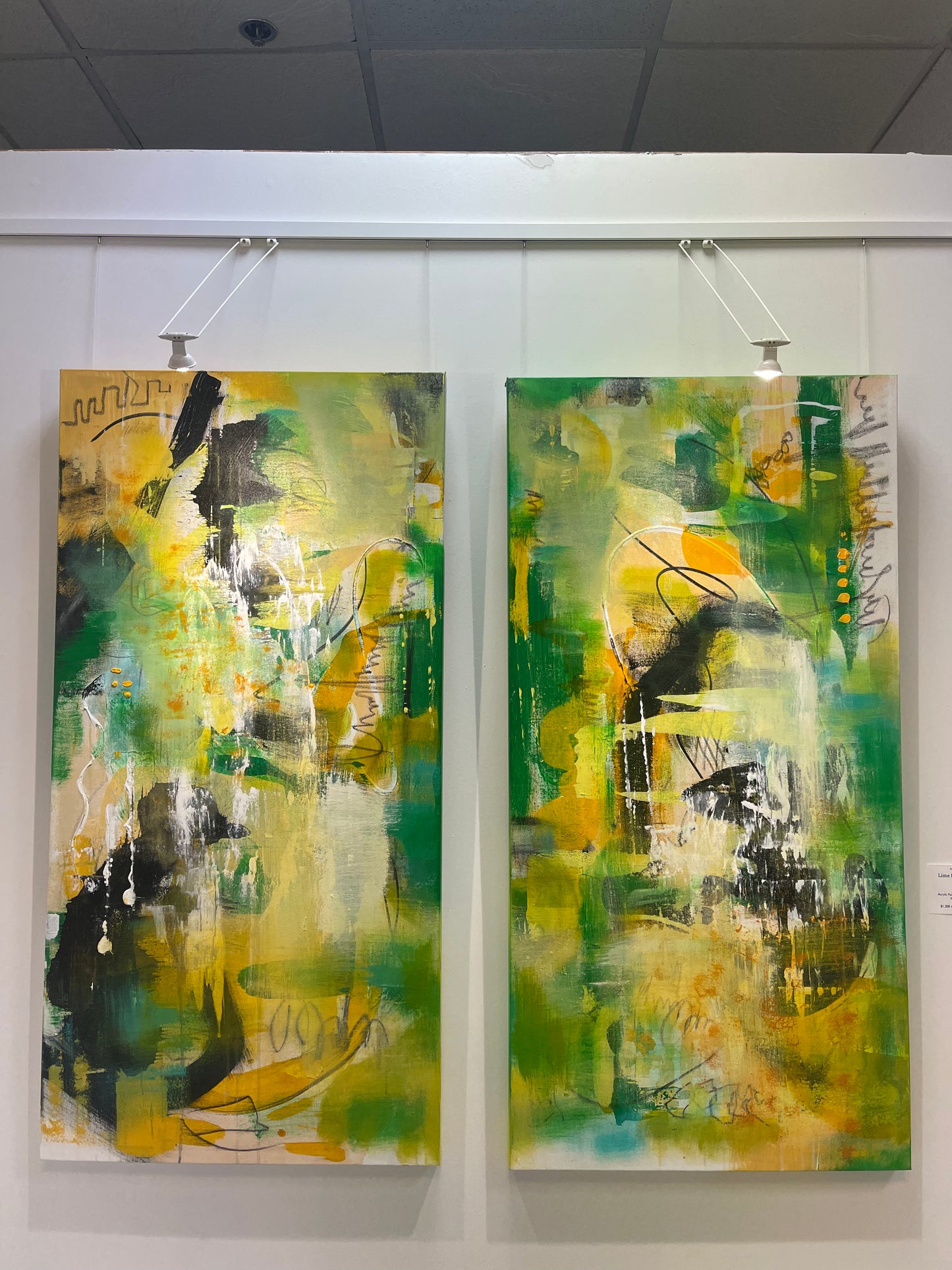 Lime Princes #2 (24x48 Gallery Wrapped Canvas) or 10 Months Interest Free with Art Money