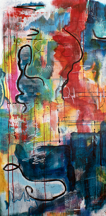 The Struggle - The Joy #3 (24x48 Gallery Wrapped Canvas) 10 months Interest Free  with ArtMoney