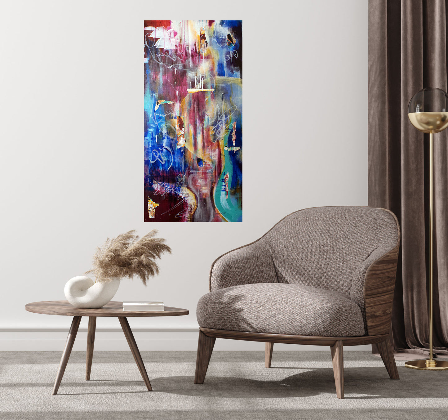 Passion #2 (24x48 Gallery Wrapped Canvas) or 10 Months Interest Free with Art Money