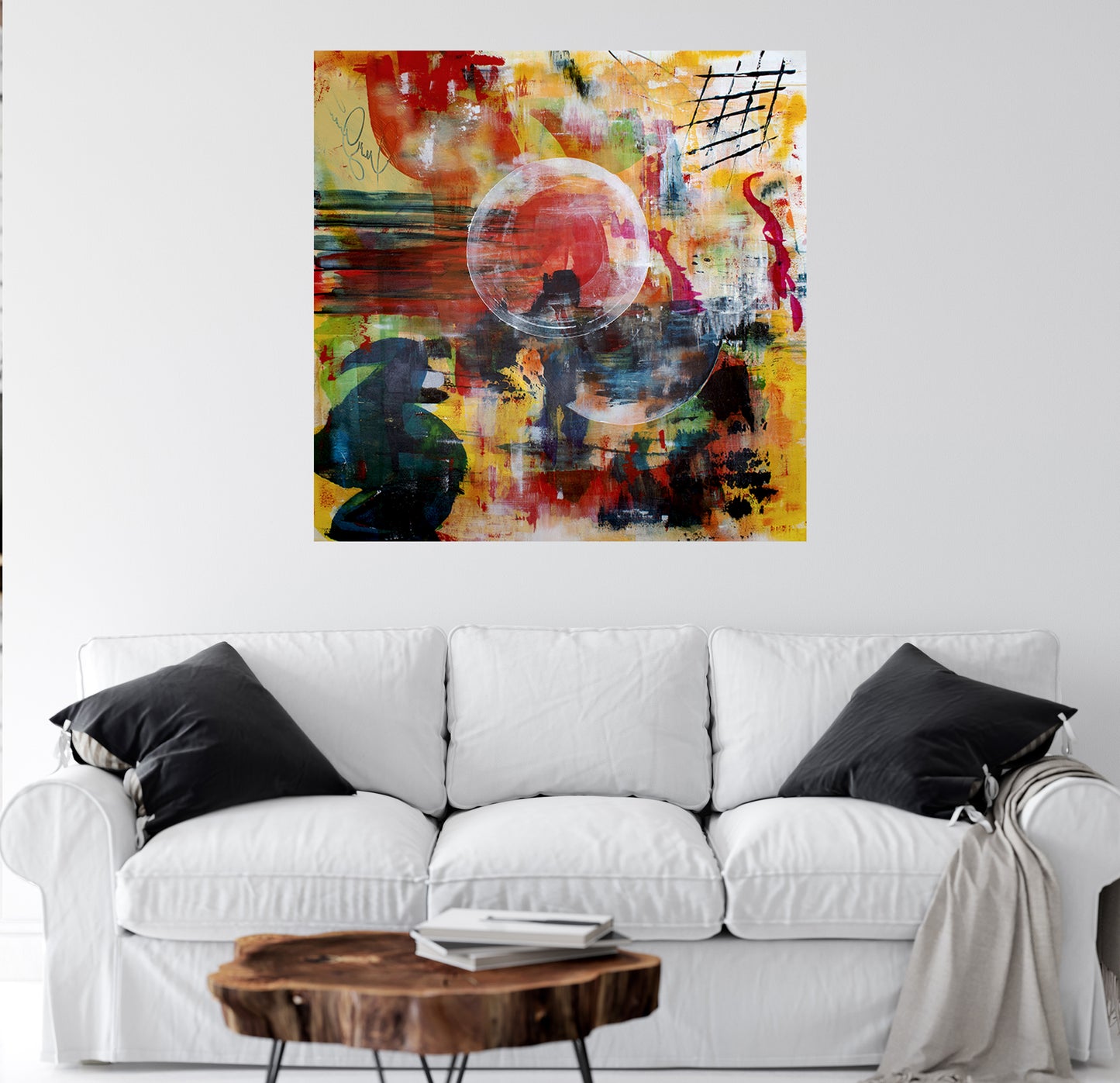 Seasons Eclipse (48x48 Gallery Wrapped Canvas) - or 10 MONTH INTEREST FREE WITH ARTMONEY