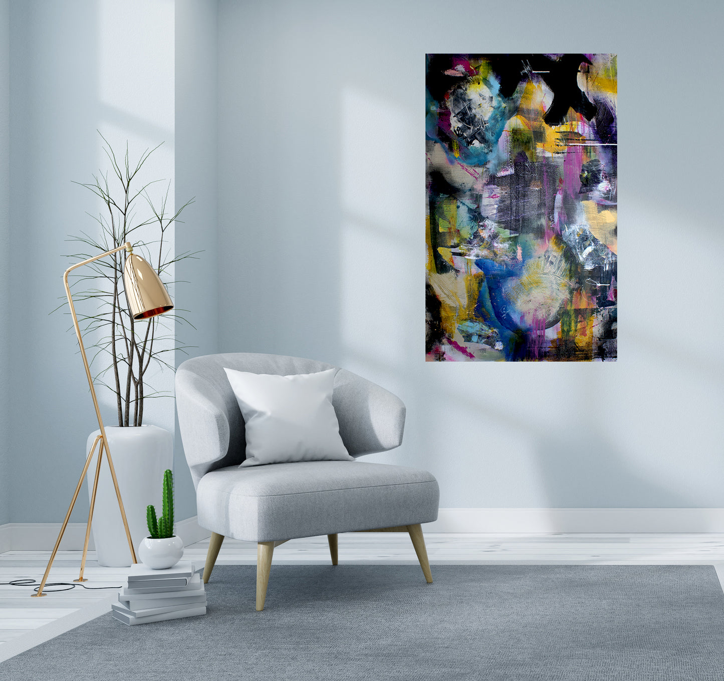 X-Factor (30x48 Gallery Wrapped Canvas) - or 10 Months Interest Free with Art Money
